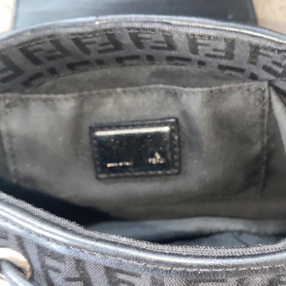 Fendi small zucchino canvas drawstring baguette - Picture 11 of 16